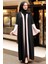 Neva Style - Kolları Detaylı Pudra Tesettür Abaya 55510PD 1