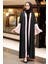 Neva Style - Kolları Detaylı Somon Tesettür Abaya 55510SMN 2