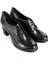 Gönderi(R) Hakiki Deri Yuvarlak Burun Orta Topuklu Kauçuk Taban Bağcıklı Kadın Ayakkabı 24135