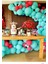 Mint Yeşili Kırmızı 100 Adet Balon + 5 mt Balon Zinciri 1