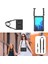 Samsung Galaxy Tab A7 Lite T225 T220 Kılıf Çift Katmanlı Darbeye Dayanıklı Stand Olabilen Defender Tablet Kılıfı + Nano Cam Ekran Koruyucu - Siyah 3