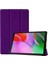 Samsung Galaxy Tab S5E T720 Kılıf Smart Cover Katlanabilir Standlı Tablet Akıllı Kapak - Mor 1