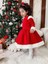 Noelcute Kırmızı Yılbaşı Kız Çocuk Elbise ve Beyaz Etol 2