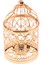 F Fityle Kuş Kafesi Mumluk Metal Tealight Fener Masa Parçası - A-Gül Altın (Yurt Dışından) 1