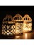 F Fityle Kuş Kafesi Mumluk Metal Tealight Fener Masa Parçası - A-Gül Altın (Yurt Dışından) 5