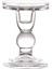 F Fityle Şeffaf Cam Mumluk Mum Standı Şamdan Yüksekliği 11.5 cm (Yurt Dışından) 1