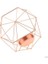 F Fityle 6 Adet 3D Geometrik Düğün Şamdan Adil Mum Tealight Tutucu Gold1 (Yurt Dışından) 1