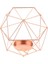 F Fityle 6 Adet 3D Geometrik Düğün Şamdan Adil Mum Tealight Tutucu Gold1 (Yurt Dışından) 3