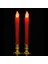 F Fityle 2 Adet Düğün LED Ayağı Mum Çay Işık LED Ampul Nightlight Keşke Mumlar #b Kırmızı - Altın Baz (Yurt Dışından) 3