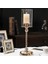 F Fityle Cam Ayağı Mumluk Standı Metal Şamdan Candlestick Düğün Dekor L (Yurt Dışından) 2
