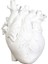 F Fityle Anatomik Kalp Vazo Reçine Saksı Masaüstü Süs Ev Raf Dekor-Yeni Beyaz 15X10.5X21 cm (Yurt Dışından) 2