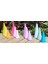 Kırt Kırt Ahşap Waldorf Ormanı Piramit 12'li Set Pastel Boyalı 5