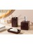 Rhonda Banyo Setı 10X10X15CM+8X8X11CM+8X13X3CM Bordo 1