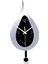 F Fityle Modern Pendulum Mutfak Duvar Saatleri Pil Kumandalı Dekoratif Gümüş (Yurt Dışından) 1