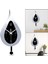 F Fityle Modern Pendulum Mutfak Duvar Saatleri Pil Kumandalı Dekoratif Gümüş (Yurt Dışından) 5