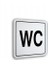 Pano Pvc Sembol Wc 12X12 Cm. 1