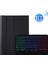 A0N5BS Pad 5 Için Renkli Işıklı Bluetooth Klavye ve Suni Deri Kılıf (Yurt Dışından) 2