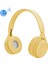 Y08 Hıfı Ses Kalitesi Macaron Bluetooth Kulaklık, Arama ve Tf Kartı ve 3.5mm Aux (Sarı) Destekler (Yurt Dışından) 4