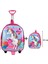 Unicorn Anaokulu Çanta Seti Çekçekli Çanta - Mini Sırt Çantası Pembe 1