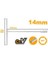 Endüstriyel T-Saplı Lokma Anahtarı 14MM 1