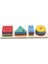Wooden Toys Doğal Ahşap Eğitici Oyuncak Dikdörtgen 4'lü Sütun Geometrik Şekil HMH-062 1