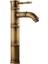 F Fityle Retro Pirinç Bambu Şekli Ev Banyo Lavabo Gemi Musluk Havzası Mikser Dokunun # 3 Kavisli Ağız (Yurt Dışından) 1