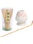 Matcha Çay Çırpma Seti Bambu Çırpma Teli + Bambu Kaşık + Seramik Çırpma Tutucu Çiçek (Yurt Dışından) 3