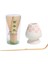 Matcha Çay Çırpma Seti Bambu Çırpma Teli + Bambu Kaşık + Seramik Çırpma Tutucu Çiçek (Yurt Dışından) 4