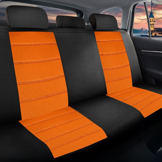 oto pandami peugeot 3008 2016 uyumlu turuncu koltuk kilifi fiyati