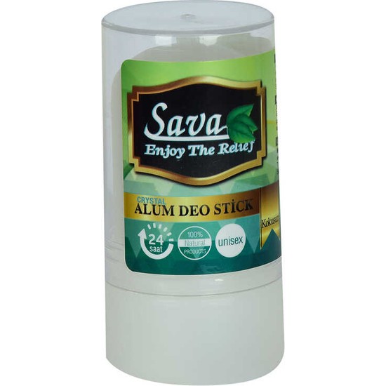 Sava Kristal Doğal Tuz RollOn Kokusuz Alum Deo Stick Unisex Fiyatı