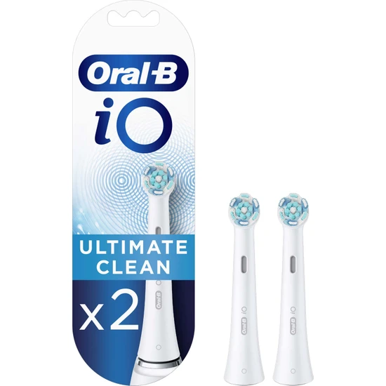 Oral-B iO Ultimate Clean Beyaz Diş Fırçası Yedek Başlığı 2 Adet
