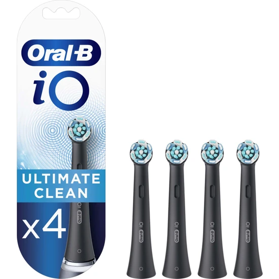 Oral-B iO Ultimate Clean Siyah Diş Fırçası Yedek Başlığı 4 Adet