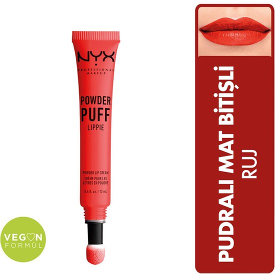 Nyx Professional Makeup Powder Puff Lippie Lip Cream Fiyatı