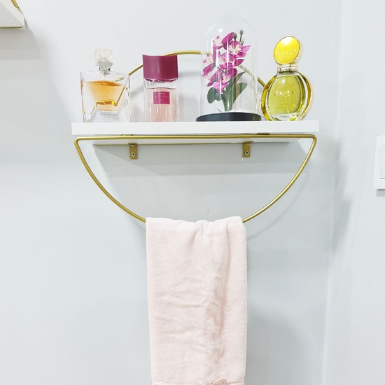 Aga Konsept Dekoratif Metal Gold Duvar Rafı Havluluk Banyo Fiyatı Aga Konsept Dekoratif Metal Gold Duvar Rafı Havluluk Banyo Fiyatı
