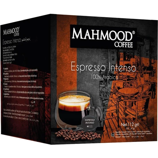 Mahmood Coffee Dolce Gusto  Espresso Kapsül Kahve 16 Adet x 7 Gr