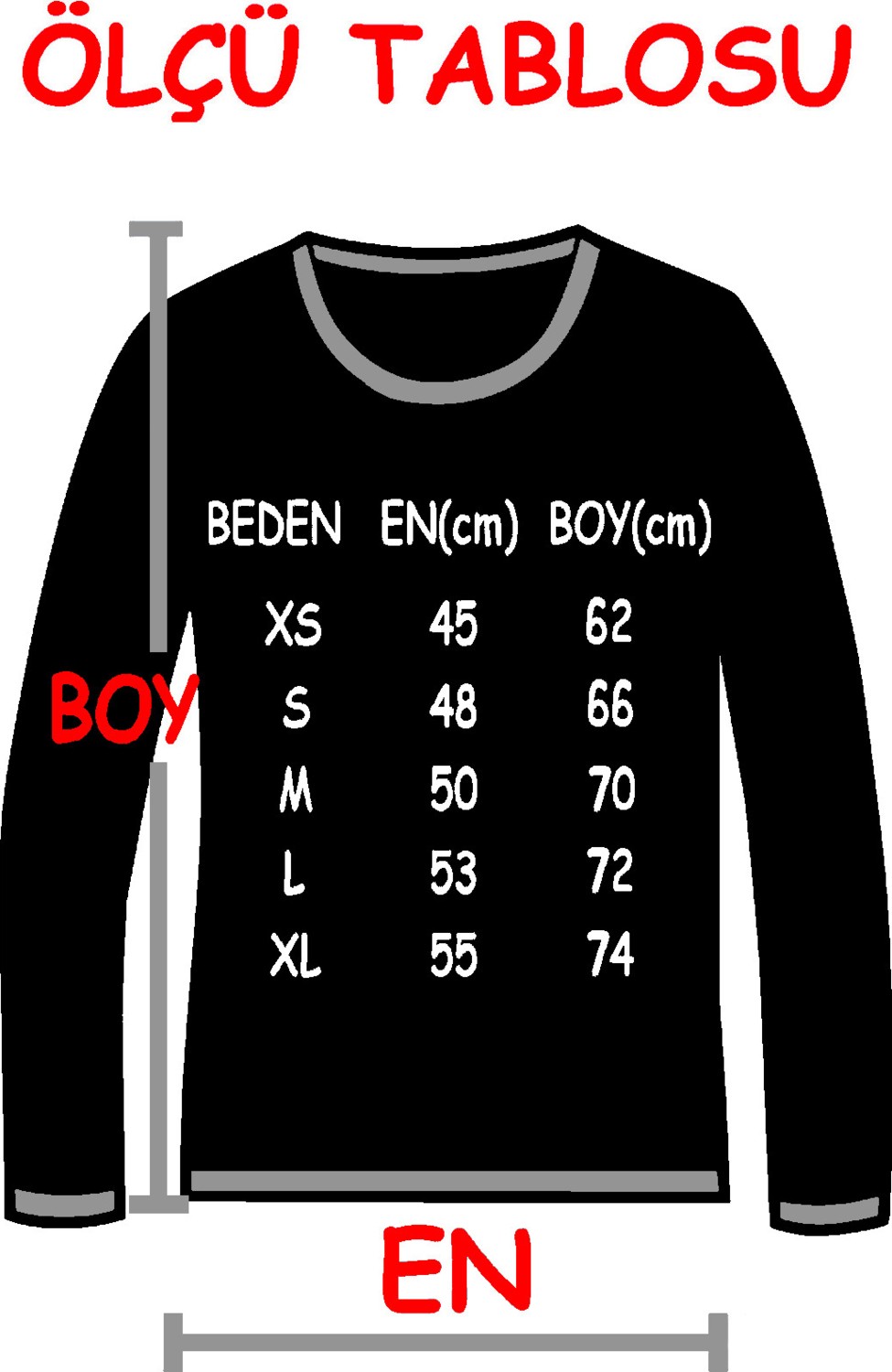 Rock&Roll Düz Baskısız Basic Bisiklet Yaka Siyah Uzun Kollu Penye Kadın T-Shirt görsel 3