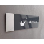 Yönline Aynalı Klasik Seri Mutfak Kapı Isimliği
