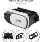 Vrbox Sanal Gerçeklik Gözlüğü Mercek Camlı Universal Uyumlu Beyaz Renkli