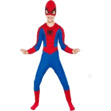 Trend Center Erkek Çocuk Kırmızı Spiderman Kostümü Örümcek Adam Kostüm
