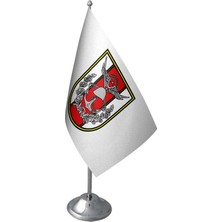 Satürn Design Masaüstü Türk Silahlı Kuvvetleri Bayrağı Krom Direk Tsk Masa Bayrak Seti