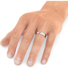 Milet Kuyumculuk 6mm Rose Düz Bombe Klasik Alyans