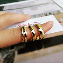 Milet Kuyumculuk 8mm Rose Düz Bombe Klasik Alyans