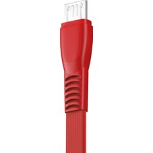 Fit Plus Flat FS-401 Micro USB Data/şarj Kablosu 2.4A 1mt