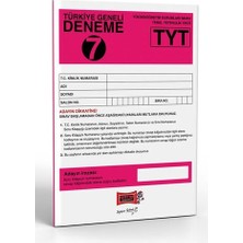 Yargı Yayınevi TYT Türkiye Geneli Deneme Sınavı - 7