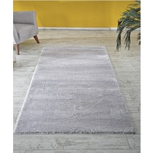 NarStore Home Post Gri Peluş Kaymaz Tüylenmez Makinede Yıkanabilir Halı