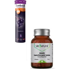 Sambucol Plus Kara Mürver + C Vitamini Çinko 15 Tablet + Demir (17 Mg) Takviye Edici Gıda 90 Kapsül