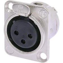 Neutrik NC3FD-L-1 Şase Tipi 3 Pinli Dişi Xlr Fiş