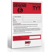 Yargı Yayınevi TYT Türkiye Geneli Deneme Sınavı - 6