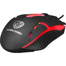 Hytech Hyk-46 Gamy Combo Kırmızı Tuşlu Oyuncu Klavye + Mouse Set