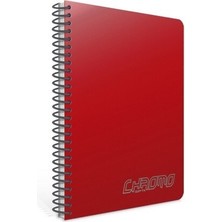 Gıpta Chromo Spiralli Kırmızı Plastik Kapak 60 Yaprak A4 Çizgisiz Defter
